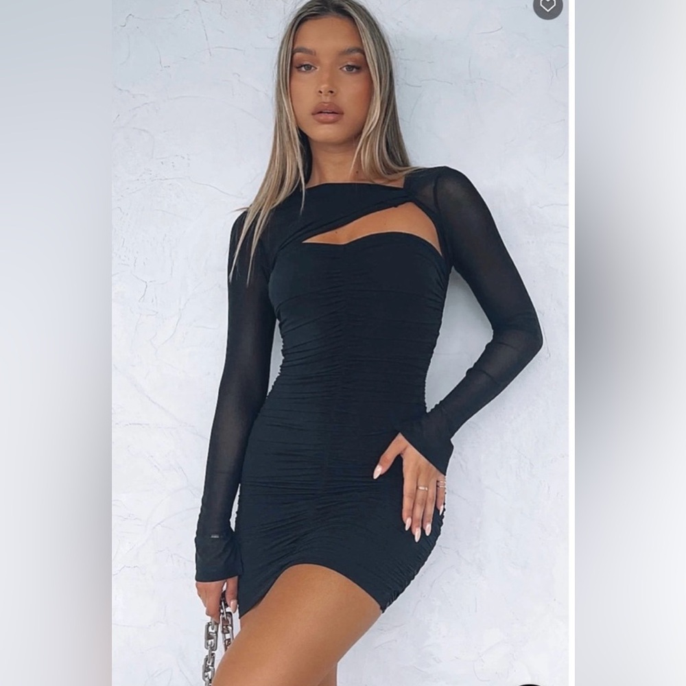 White Fox Boutique Sexy Black Long Sleeve Dress. Brand new with tags. Size S .